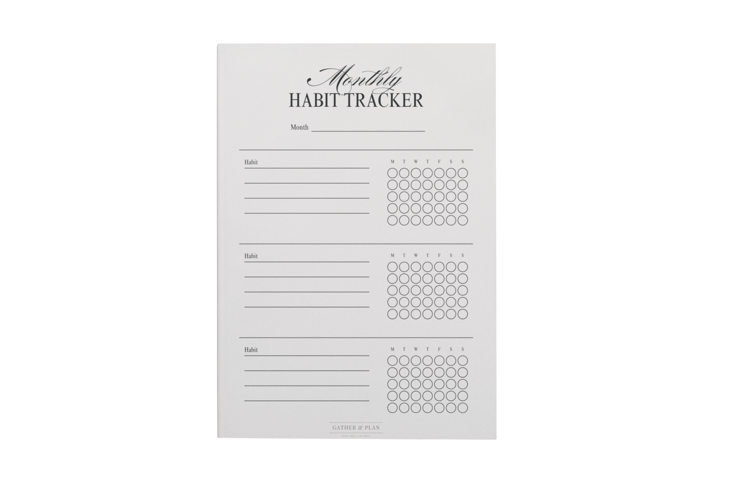 Monthly Habit Tracker