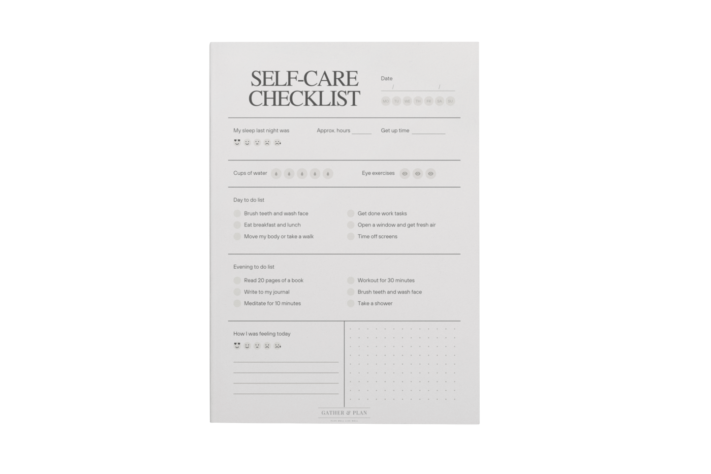 Self Care Checklist