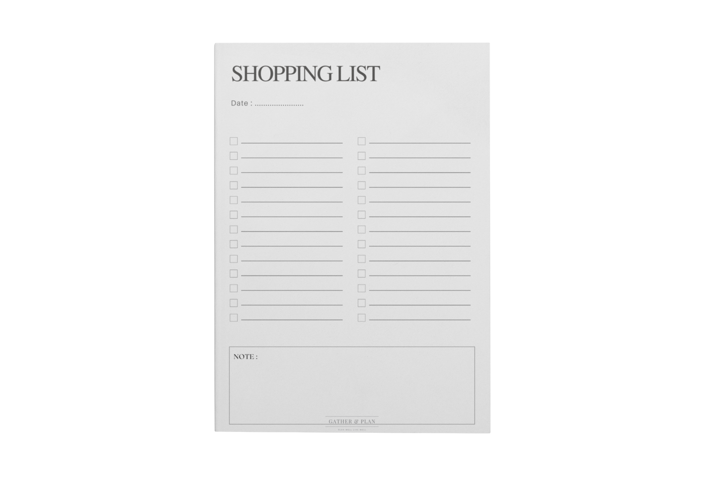 Shopping List