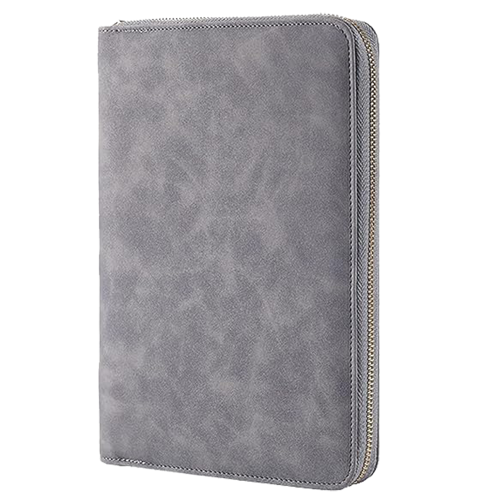 Grey Folio Ring Binder Journal