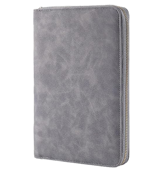 Grey Folio Ring Binder Journal