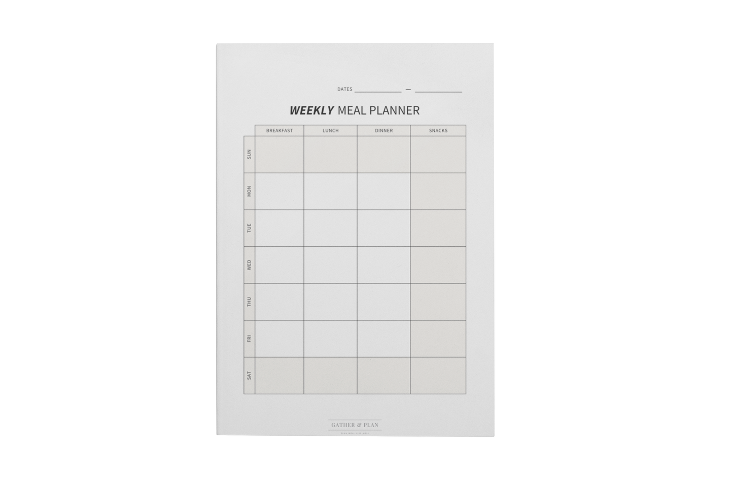Weekly Meal Planner